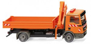 MAN TGL Euro 6 Flatbed Truck w/Loading Crane