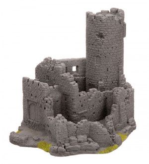 Castle Ruin Hard Foam Building 20x16.3x16.5cm