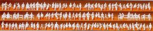Seated Persons (120) Unpainted Figures