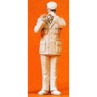 Military Musician Male Flute Player Unpainted Figure