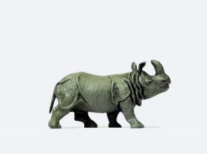 Indian Rhinoceros (Head Up) Figure