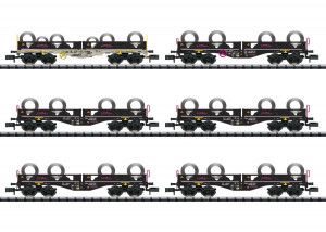 PKP Sgmmnss Coil Transport Wagon Set (5) VI