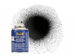 Spray Colour (100ml) Solid Gloss Black RAL9005