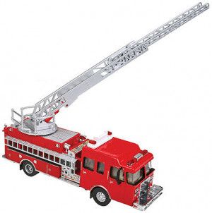 Heavy Duty Fire Department Ladder Truck Red