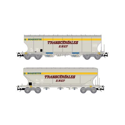 *SNCF Grain Wagon Set Transcereales Grey/Yellow (2) IV