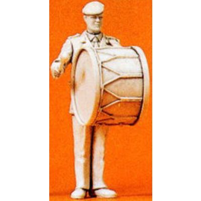 Military Musician Bass Drummer Unpainted Figure