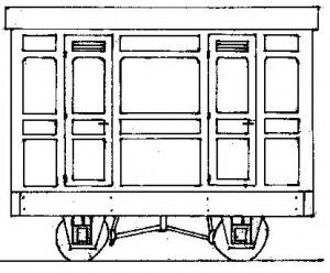 Freelance Panelled 4 Wheel 3rd 2 Compartment Coach Kit