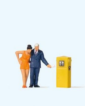 Couple at the Mailbox Figure