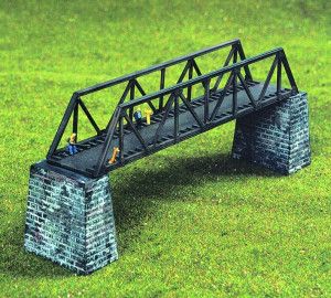 Single Track Metal Bridge with 2 Piers Kit