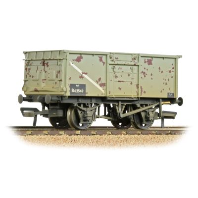 BR 16T Steel Mineral Wagon Pressed End Door BR Grey (Early) [W]