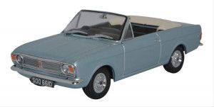 Ford Cortina MkII Crayford Convertible Blue Mink Roof Down