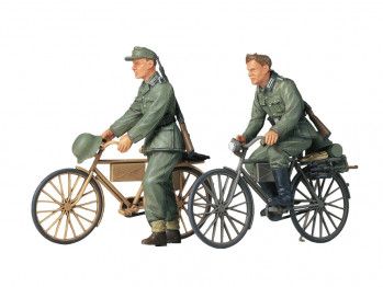 German Soldiers with Bicycles
