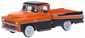 1957 Dodge D100 Sweptside Pick Up Omaha Orange/Jewel Black