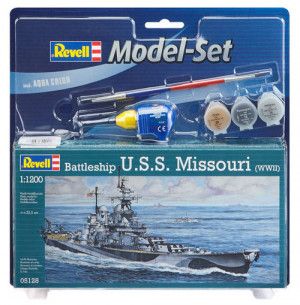 US WWII Battleship USS Missouri Model Set (1:1200 Scale)