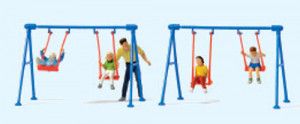 Children on Swings Scene (5) Exclusive Figure Set