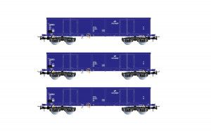 PKP Cargo Eaos Gondola Set w/Scrap Load Wagon Set (3) V