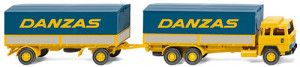 Magirus 235D Danzas Platform Trailer Truck