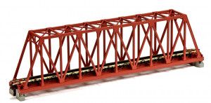 Unitrack (S248T) Straight Truss Girder Bridge Red/Brwn 248mm