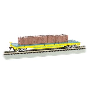 Ringling Bros. and Barnum & Bailey Flat Car W/Crate Load #119 - Yellow