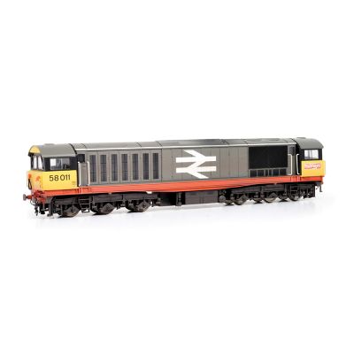 Class 58 58011 BR Railfreight (Red Stripe) [W - faded paint and logos]