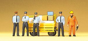 RhB Railway Personnel (5) and Trolley Exclusive Figure Set