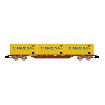 RENFE MMC3 Flat Wagon w/3x20' Citroen Containers IV