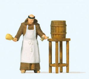 Friar Tapping Beer Figure