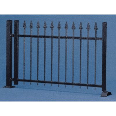 Black Iron Fence 192x0.1x1.1cm Kit