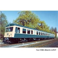 Diesel railcar unit, 628 001-0/628 011-9, ocean blue, Kempten, "Lindau", era IV, Scharfenberg