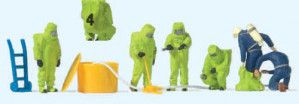 Fireman in Green Chemical Suits (6) Exclusive Figure Set
