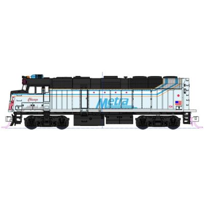 EMD F40PH Chicago Metra 104 'City Of Chicago' (DCC-Fitted)