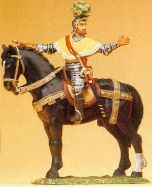 Mercenary Georg of Frundsberg on Horseback Figure
