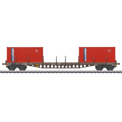 DSB Rs Bogie Flat Wagon w/Genstar Container Load V