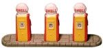 Shell" 1960S Petrol Pumps with Base