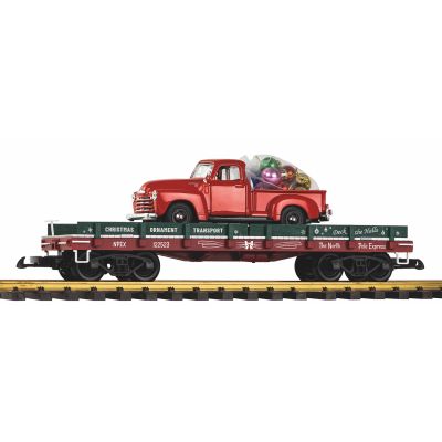 *Christmas Car Transporter Wagon w/Vehicle Load