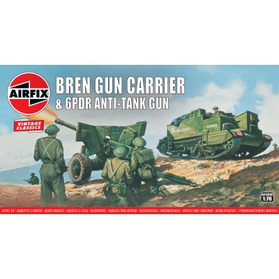 Vintage Classics British Bren Gun Carrier & 6PDR Gun (1:76)