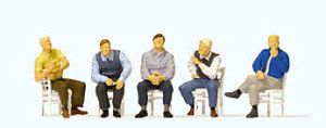 Seated Men (5) Exclusive Figure Set