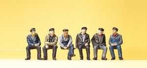 Seated Industrial Workers (6) Exclusive Figure Set