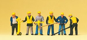 Track Maintenance Gang (6) with Tools Exclusive Figure Set