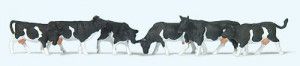 Black/White Cows (6) Figure Set