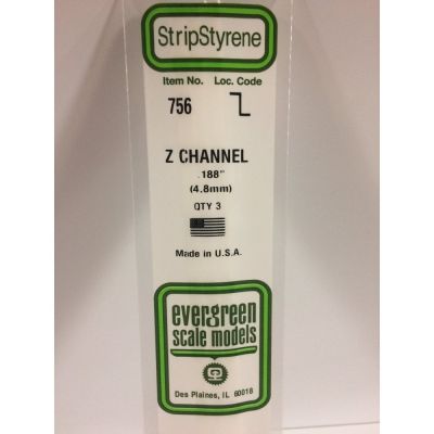 Z CHANNEL .180 3 PER PACK