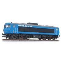 Diesel locomotive DE2500 202 004-8, 6-axle, DB, blue, era IV