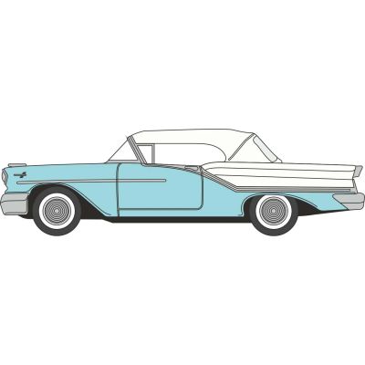 *1957 Oldsmobile 88 Convertible Banff Blue/Alcan White
