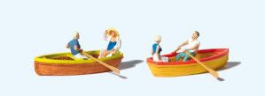 Rowing Boats (2) and Rowers (4) Exclusive Figure Set