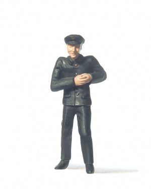 Standing Engineer/Fireman Leaning Out Cab Window Figure