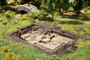 Roman Baths Excavation Hard Foam Model