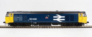 Class 50 046 'Ajax' BR Large Logo Blue Black Roof