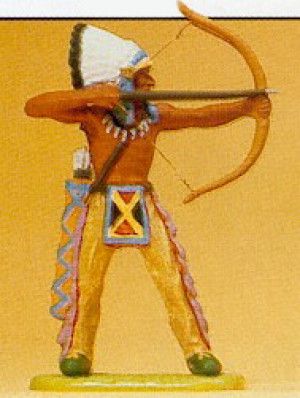 Native American with Bow Figure