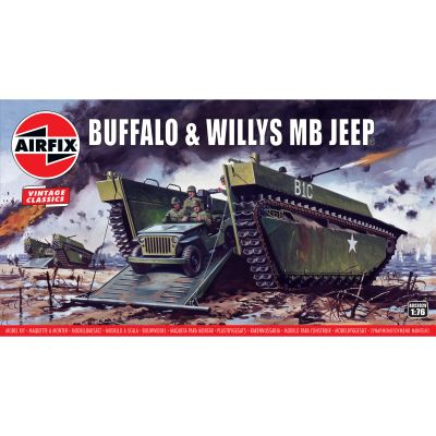 Vintage Classics US Buffalo Willys MB Jeep (1:76 Scale)