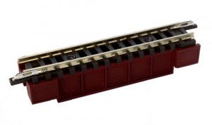 (R085) Solid Wall Bridge Dark Red 55mm